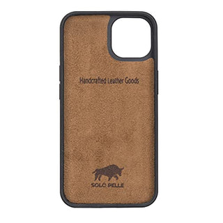 Solo Pelle Lederhülle für das iPhone 13 in 6.1 Zoll Stanford Case Leder Hülle Ledertasche Backcover aus echtem Leder