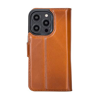 Solo Pelle Lederhülle kompatibel für iPhone 14 Pro in 6.1 Zoll abnehmbare Hülle (2in1) inkl. Kartenfächer für das original Apple iPhone 14 Pro
