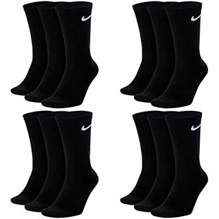 Nike 6 Paar Everyday Lightweight Crew SX7676 Tennis Socke weiß grau Farbe:Schwarz