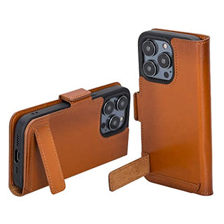Solo Pelle aufklappbare Lederhülle kompatibel für iPhone 14 Pro in 6.1 Zoll inkl. 1 Kartenfach für das original Apple iPhone 14 Pro
