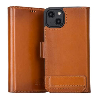 Solo Pelle aufklappbare Lederhülle kompatibel für iPhone 14 in 6.1 Zoll inkl. 1 Kartenfach für das original Apple iPhone 14