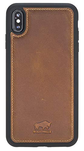 Solo Pelle Lederhülle kompatibel für das iPhone XS Max Case Leder Hülle Backcover Flex Ledertasche aus echtem Leder