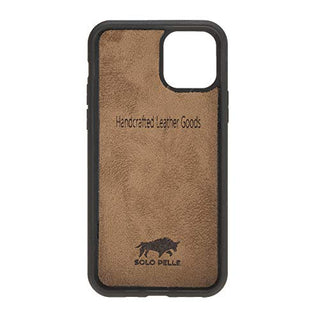 Solo Pelle Lederhülle kompatibel für iPhone 11 in 6.1 Zoll abnehmbare Hülle (2in1) inkl. Kartenfächer für das original Apple iPhone 11