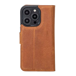 Solo Pelle Lederhülle kompatibel für iPhone 15 Pro in 6.1 Zoll abnehmbare Hülle (2in1) inkl. Kartenfächer für das original Apple iPhone 15 Pro