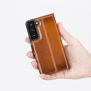 Solo Pelle Lederhülle Harvard kompatibel für das Samsung Galaxy S22 inklusive abnehmbare Hülle mit integrierten Kartenfächern