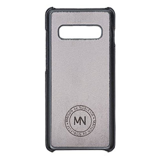 Maison de Noblesse kompatibel mit Samsung S10 Lederhülle Ledertasche Backcover Ultra Slim (Navyblau)
