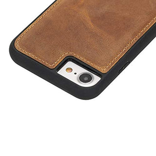Solo Pelle iPhone SE (2020) & 7/8 Case Lederhülle Ledertasche Backcover Flex aus echtem Leder (Camel Braun)