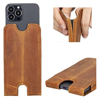 Solo Pelle Lederhülle für das iPhone 12/12 Pro / 13/13 Pro bis 6.1 Zoll Case Leder Hülle Ledertasche aus echtem Leder Sleeve