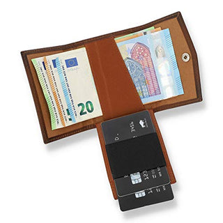 Solo Pelle® Leder I Slim Wallet mit & ohne Münzfach I Geldbeutel mit RFID Schutz I Platz für mindestens 12 Karten I Mini Portemonnaie für Herren und Damen I Geldbörse
