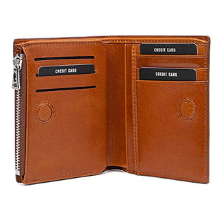 Solo Pelle® Slim Wallet KOMPA mit Münzfach [bis zu 13 Karten] Slimwallet [RFID-Schutz] Kartenetui [Leder] Smart Wallet für Männer und Damen