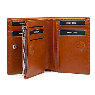 Solo Pelle® Slim Wallet KOMPA mit Münzfach [bis zu 13 Karten] Slimwallet [RFID-Schutz] Kartenetui [Leder] Smart Wallet für Männer und Damen