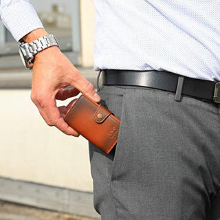 NEU: SOLO PELLE® Slim Wallet Mondo ohne Münzfach [bis zu 13 Karten] Slimwallet [RFID-Schutz] Kartenetui [Leder] Smart Wallet für Männer und Damen