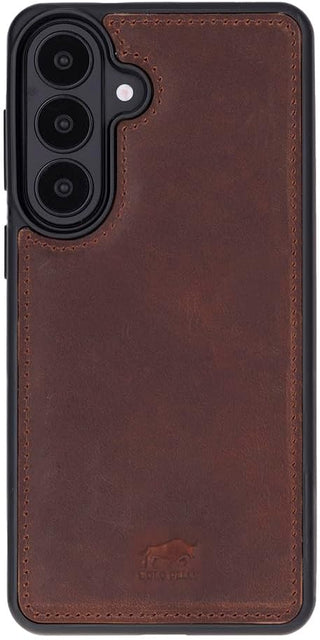 Solo Pelle Harvard Echtleder Hülle kompatibel mit Samsung Galaxy S26 Ultra - Magnetische 2 in 1 Wallet Handyhülle mit abnehmbarem Backcover, Kartenfächern & RFID Schutz - Vintage Braun