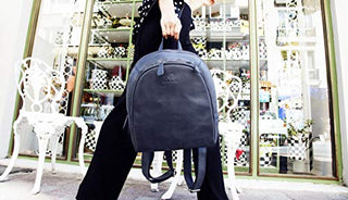 Solo Pelle Leder Rucksack I Backpack I Tasche Model: Lady aus echtem Vintage Leder