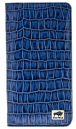 Solo Pelle " Universal Wallet passend für Apple iPhone 16 + 17 Pro Max und Geräte bis 7,1 Zoll Reiseetui I Geldbörse aus echtem Leder Maß: 8,8cm x 18cm x 2,3cm