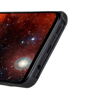 Maison de Noblesse kompatibel mit Samsung S10 Lederhülle Ledertasche Backcover Ultra Slim (Kaviar Schwarz)