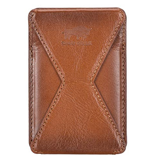 Solo Pelle Kartenetui + magnetische Mini Geldbörse (Magsafe) für das iPhone 12/13 Leder Hülle Ledertasche Backcover aus echtem Leder