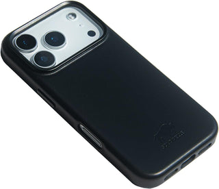 Solo Pelle Lederhülle für das iPhone 17 Pro Max in 6.9 Zoll Princeton Case Schwarz Leder Hülle Ledertasche Backcover aus echtem Leder geeignet für MagSafe Zubehör (Kopya)