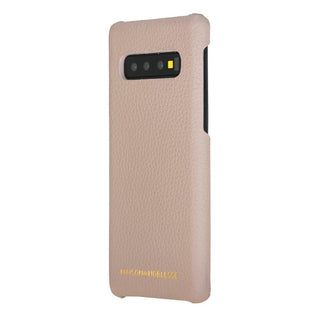 Maison de Noblesse kompatibel mit Samsung S10 Lederhülle Ledertasche Backcover Ultra Slim (Beige)