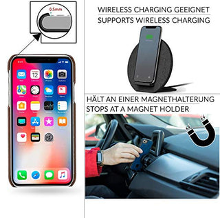 Solo Pelle iPhone X/XS Case Leder Hülle Ledertasche Backcover Flex Lederhülle aus echtem Leder