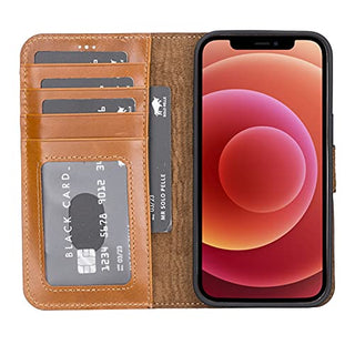 Solo Pelle Lederhülle kompatibel für iPhone 13 Pro in 6.1 Zoll abnehmbare Hülle (2in1) inkl. Kartenfächer für das original Apple iPhone 13 Pro