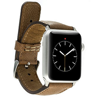 Solo Pelle Apple Watch Series 1-4 "Saff Leder Armband Uhrenband mit passendem Uhrenadapter Connector Ersatzband Strap