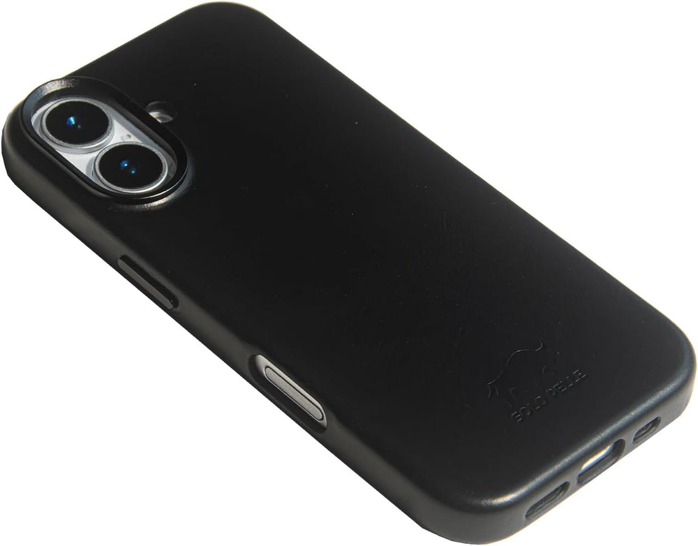 Solo Pelle Lederhülle für das iPhone 17 in 6.3 Zoll Princeton Case Schwarz Leder Hülle Ledertasche Backcover aus echtem Leder geeignet für MagSafe Zubehör