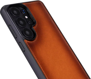 Solo Pelle Harvard Echtleder Hülle kompatibel mit Samsung Galaxy S26 Plus - Magnetische 2 in 1 Wallet Handyhülle mit abnehmbarem Backcover, Kartenfächern & RFID Schutz - Cognac Braun
