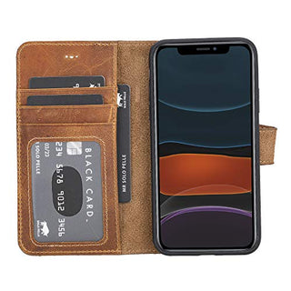 Solo Pelle Lederhülle passend zu iPhone X/XS abnehmbare Hülle (2in1) inkl. Kartenfächer für das original iPhone X/XS