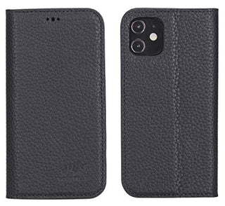 Solo Pelle aufklappbare Lederhülle kompatibel für iPhone 12 Mini in 5.4 Zoll inkl. 1 Kartenfach für das original Apple iPhone 12 Mini