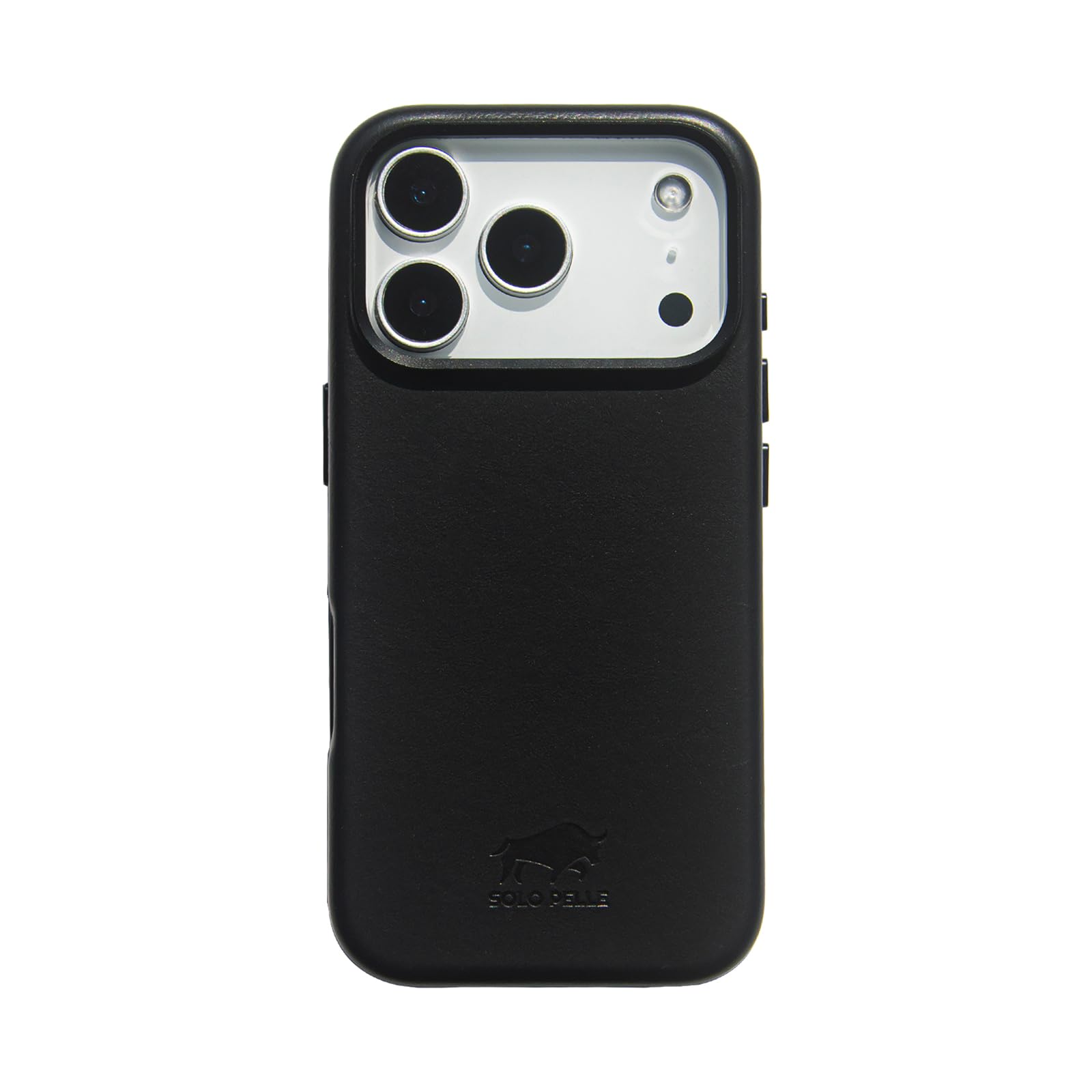 Solo Pelle Lederhülle für das iPhone 17 Pro in 6.3 Zoll Princeton Case Schwarz Leder Hülle Ledertasche Backcover aus echtem Leder geeignet für MagSafe Zubehör Lifestyle