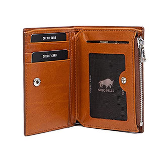 Solo Pelle® Slim Wallet KOMPA mit Münzfach [bis zu 13 Karten] Slimwallet [RFID-Schutz] Kartenetui [Leder] Smart Wallet für Männer und Damen