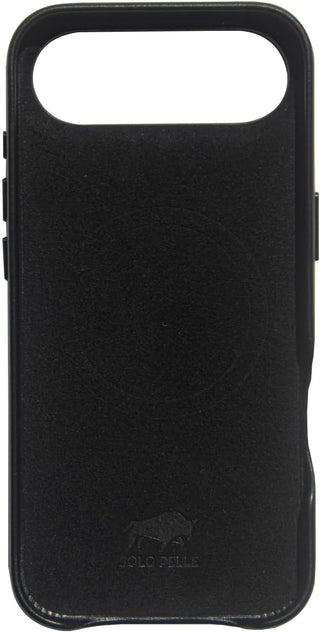 Solo Pelle Lederhülle für das iPhone 17 Air in 6.5 Zoll Princeton Case Schwarz Leder Hülle Ledertasche Backcover aus echtem Leder geeignet für MagSafe Zubehör (Kopya)
