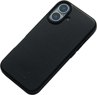 Solo Pelle Lederhülle für das iPhone 17 in 6.3 Zoll Princeton Case Schwarz Leder Hülle Ledertasche Backcover aus echtem Leder geeignet für MagSafe Zubehör (Kopya)