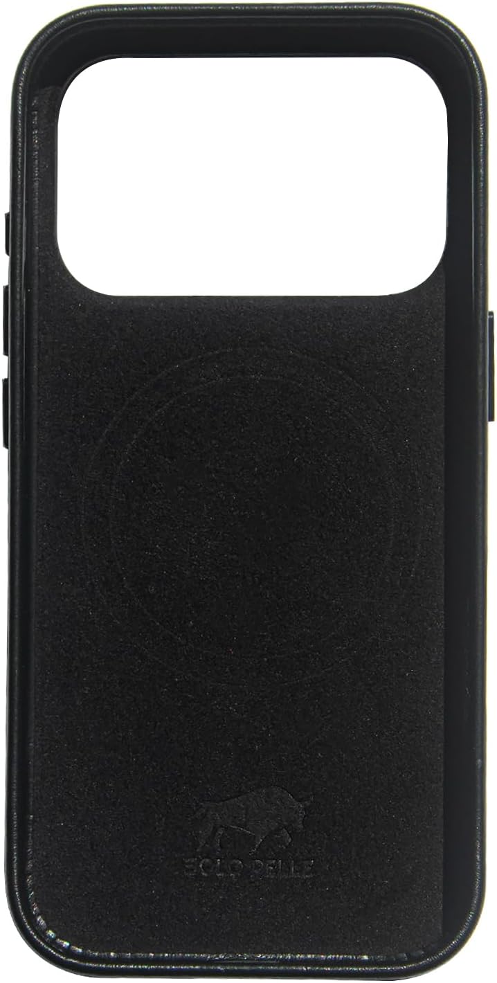 Solo Pelle Lederhülle für das iPhone 17 Pro in 6.3 Zoll Princeton Case Schwarz Leder Hülle Ledertasche Backcover aus echtem Leder geeignet für MagSafe Zubehör