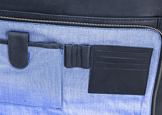Solo Pelle Business Messenger Tasche/Umhängetasche College Tasche aus echtem Leder Model: Hero