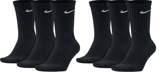 Nike Unisex Trainingssocken Everyday Cushioned Crew Socks SX7664 6 Paar, Größe:38-42, Artikel:-010 black
