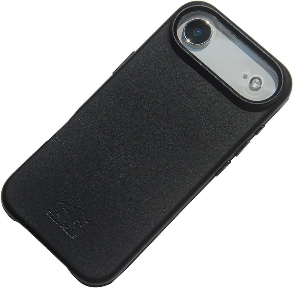 Solo Pelle Lederhülle für das iPhone 17 Air in 6.5 Zoll Princeton Schwarz + Kartenetui Case Leder Hülle Ledertasche Backcover aus echtem Leder geeignet für MagSafe Zubehör