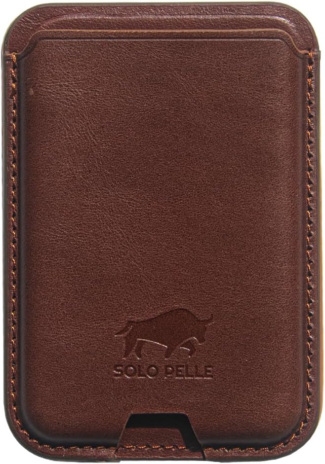 Solo Pelle Lederhülle für das iPhone 17 Pro Max in 6.9 Zoll Vintage Braun + Kartenetui Princeton Case Leder Hülle Ledertasche Backcover aus echtem Leder geeignet für MagSafe Zubehör