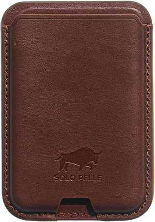 Solo Pelle Lederhülle für das iPhone 17 Pro Max in 6.9 Zoll Vintage Braun + Kartenetui Princeton Case Leder Hülle Ledertasche Backcover aus echtem Leder geeignet für MagSafe Zubehör