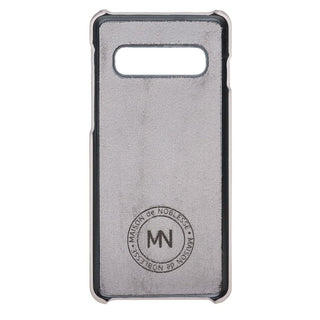 Maison de Noblesse kompatibel mit Samsung S10 Lederhülle Ledertasche Backcover Ultra Slim (Beige)
