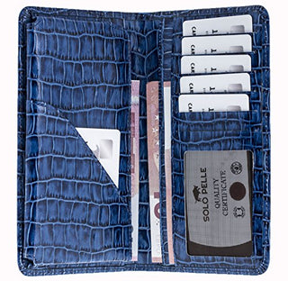 Solo Pelle " Universal Wallet passend für Apple iPhone 16 + 17 Pro Max und Geräte bis 7,1 Zoll Reiseetui I Geldbörse aus echtem Leder Maß: 8,8cm x 18cm x 2,3cm