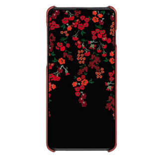 Maison de Noblesse kompatibel mit Samsung S10 Plus Lederhülle Ledertasche Backcover Ultra Slim (Granatapfel Rot)