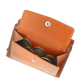 Magic Wallet mit Münzfach 15 Karten "Q-Wallet" -  Cognac Braun