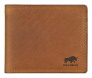 Solo Pelle Herren Geldbörse I Portmonee I Portemonnaie (Ultra Slim) aus weichem Leder Model: Cologne (sehr Flach) inkl.Geschenkbox