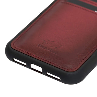 Solo Pelle Lederhülle für das iPhone 11 in 6.1 Zoll Stanford Case - Rot