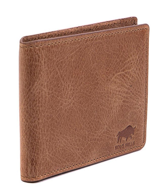 Solo Pelle Slim Wallet aus echtem Leder Platz für 4-8 Karten magnetisch abnehmares Kartenetui