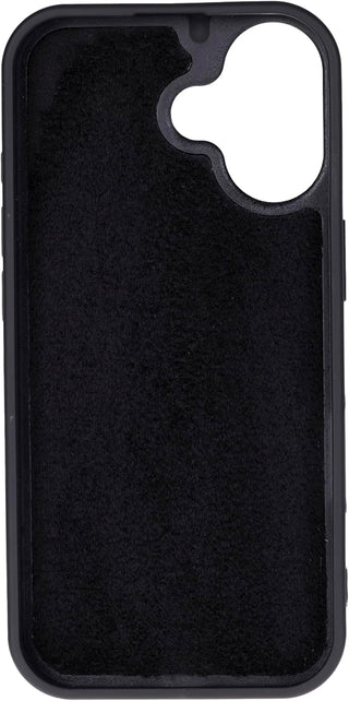 Solo Pelle Schwarz, Lederhülle kompatibel für iPhone 17 in 6.3 Zoll abnehmbare Hülle (2in1) inkl. Kartenfächer geeignet für MagSafe Zubehör