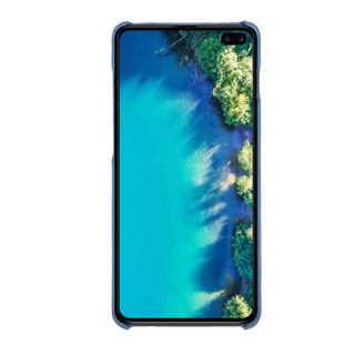 Maison de Noblesse kompatibel mit Samsung S10 Lederhülle Ledertasche Backcover Ultra Slim (Light Blau)