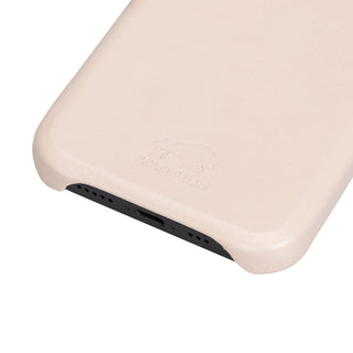 Solo Pelle Lederhülle für das iPhone 13 in 6.1 Zoll Princeton Case - Nude Rosa